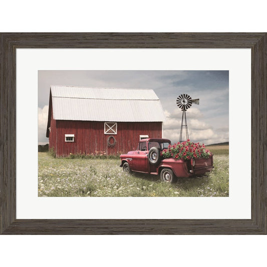 Little Red Barn by Lori Deiter, Framed Art