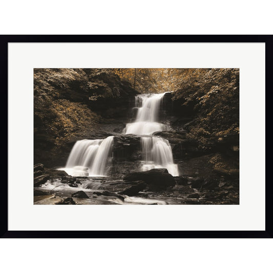 Golden Waterfall II by Lori Deiter, Framed Art