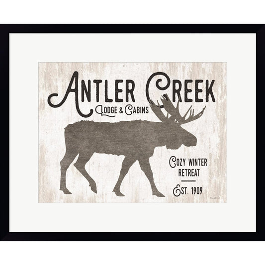 Antler Creek by Lettered & Lined, Framed Art