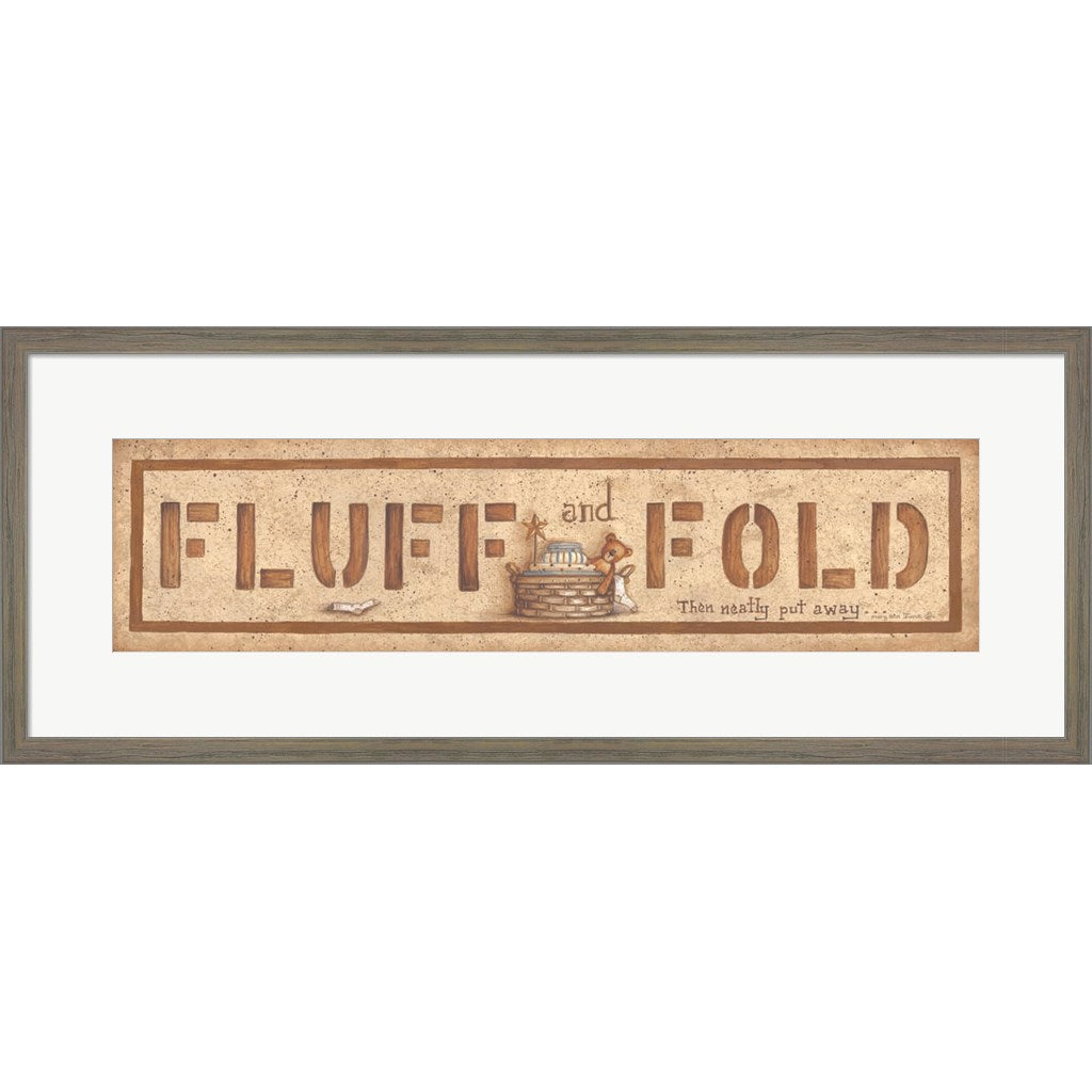 Fluff and Fold by Mary Ann June, Framed Art