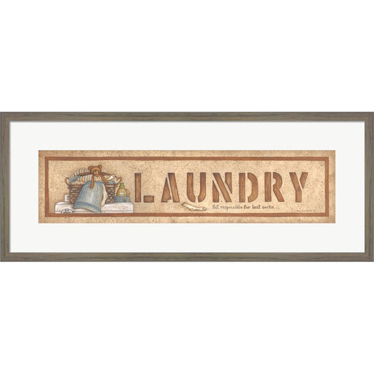 Laundry by Mary Ann June, Framed Art