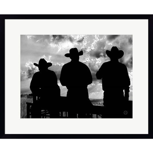 Three Cowboys by Nathan Larson, Framed Art