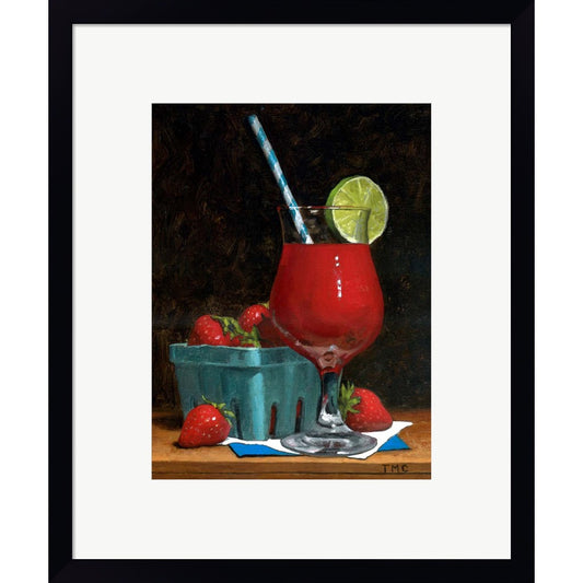 Strawberry Daquiri by Todd M. Casey, Framed Art