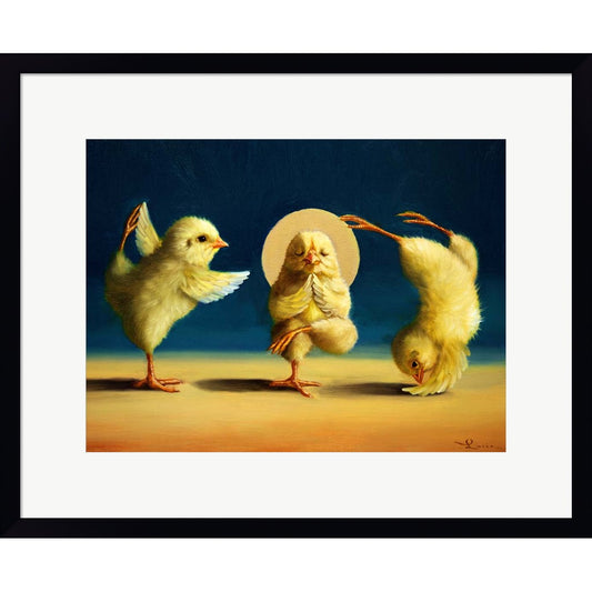 Yoga Chicks Three by Lucia Heffernan, Framed Art