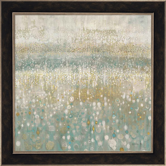 Rain Abstract II Neutral by Danhui Nai, Framed Art