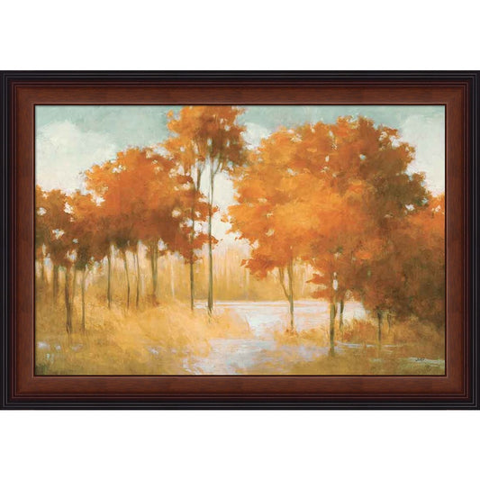 Autumn Lake Orange by Julia Purinton, Framed Art