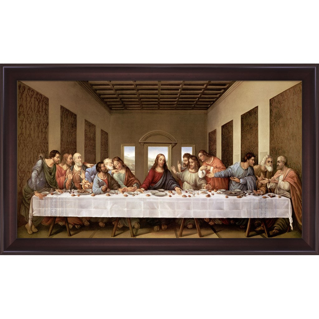 The Last Supper by Leonardo Da Vinci, Framed Art