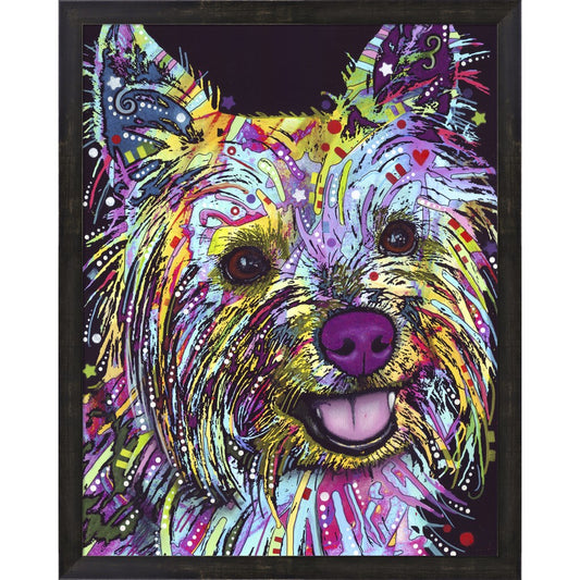 Yorkie by Dean Russo, Framed Art