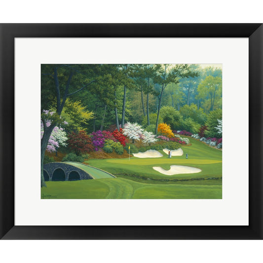 Augusta on the 12th hole by Charles White, Framed Art