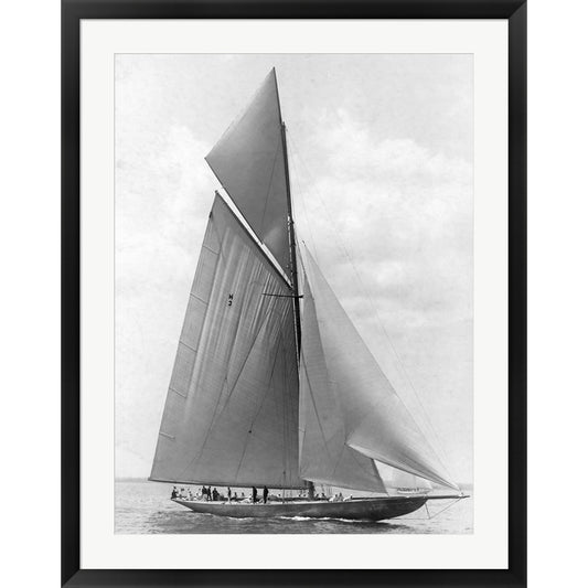 The Vanitie During the America's Cup, 1910 by Edwin Levick, Framed Art