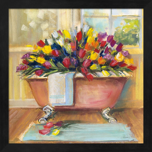 Bathtub Bouquet II by Carol Rowan, Framed Art