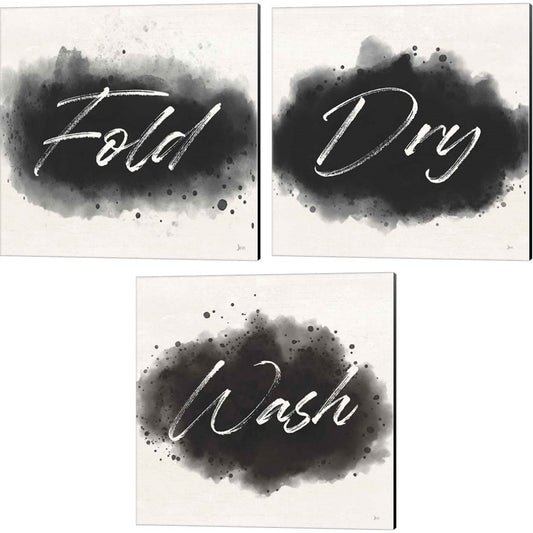 Laundry Splash by Jess Aiken, 3 Piece Canvas Art Set