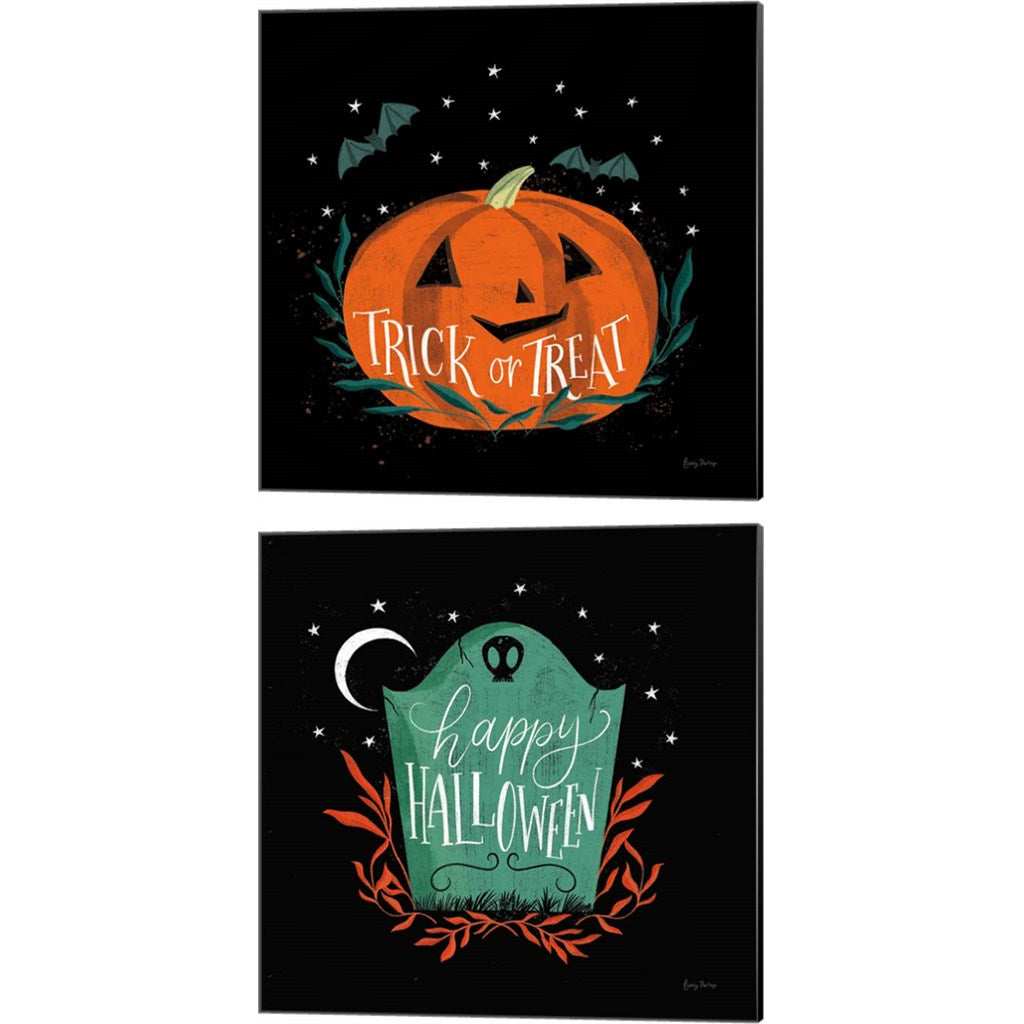 Cute Halloween B by Becky Thorns, 2 Piece Canvas Art Set