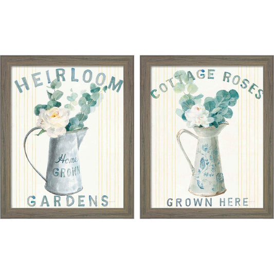 Floursack Home by Danhui Nai, 2 Piece Rustic Gray Framed Art Set