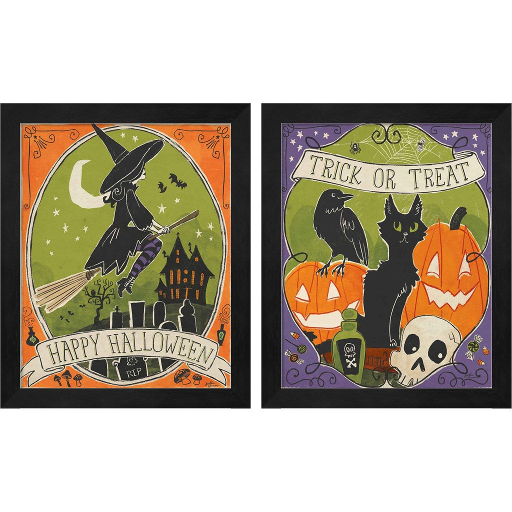 Stay Creepy by Janelle Penner, 2 Piece Black Framed Art Set