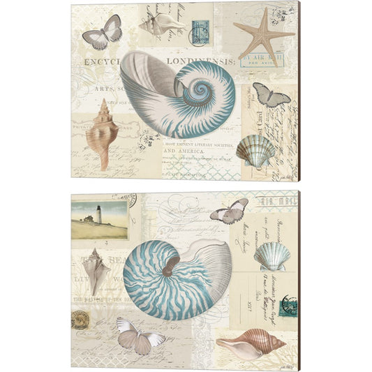 Beach Wonders by Katie Pertiet, 2 Piece Canvas Art Set