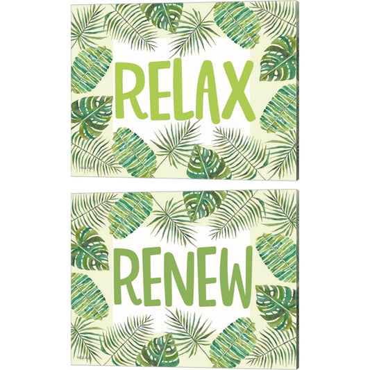 Relax & Renew by Cindy Jacobs, 2 Piece Canvas Art Set