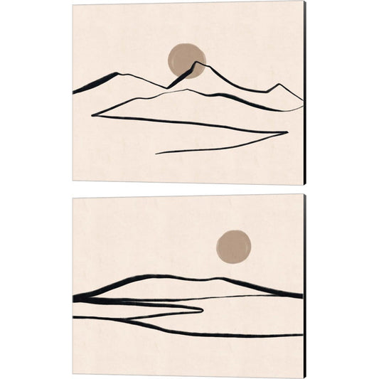 Linear Landscape by Katie Beeh, 2 Piece Canvas Art Set